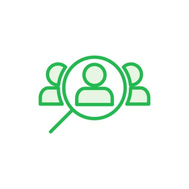 Simge kiralama seti. Arama işi boşluk simgesi. İnsan kaynakları konsepti. İşe alım.