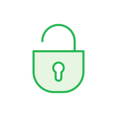 Kilit simgesi ayarlandı. Asma kilit ikon vektörü. Şifreleme simgesi. Güvenlik sembolü