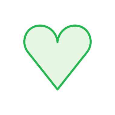 Aşk ikonu seti. Kalp ikonu vektörü. Simge vektörü gibi.