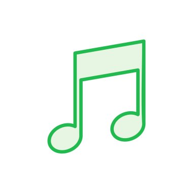 Müzik ikonu seti. nota simgesi vektörü