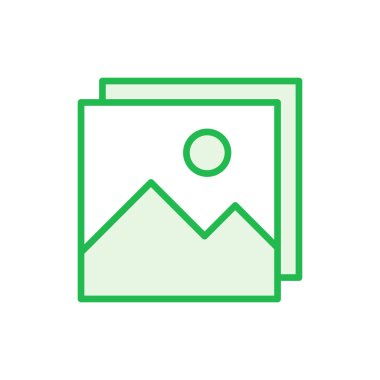 Resim simgesi seti. fotoğraf galerisi simgesi