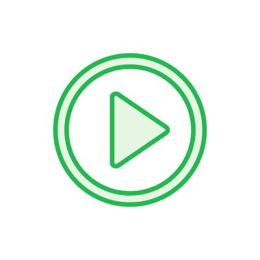 Simge setini çal. Düğme vektör simgesini çal