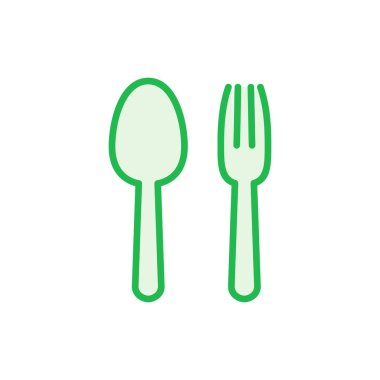 kaşık ve çatal ikonu seti. kaşık, çatal ve bıçak ikonu vektörü. restoran simgesi