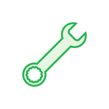 Anahtar simgesi seti. Simge vektörünü onar. araçlar simgesi vektörü