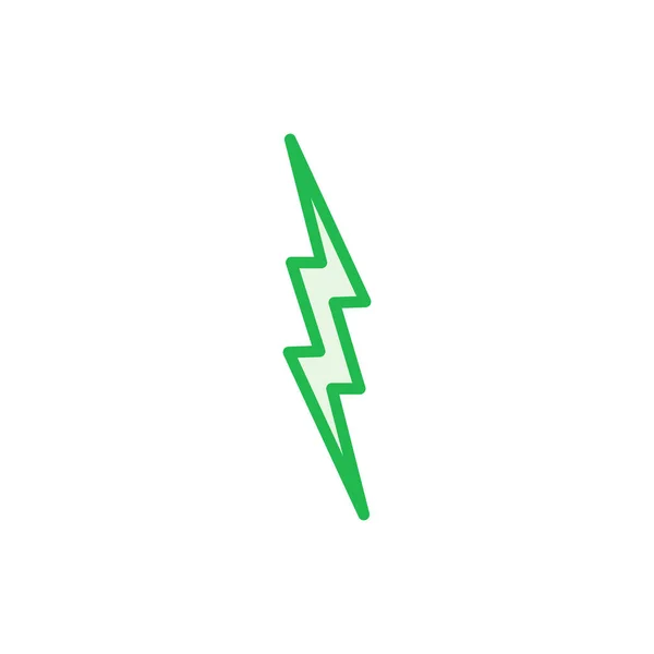 Conjunto Iconos Lightning Vector Icono Eléctrico Icono Poder Señal Energía — Archivo Imágenes Vectoriales