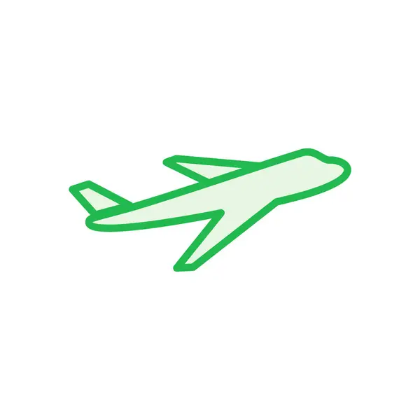 Repülő Ikonkészlet Repülőgép Ikon Vektor Repülési Jel Utazási Illusztráció Üdülési — Stock Vector