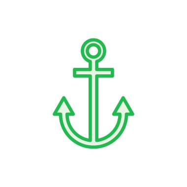 Çapa simgesi ayarlandı. Çapa sembolü logosu. Çapa deniz simgesi.