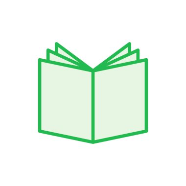 Kitap simgesi ayarlandı. Kitap simgesi vektörünü aç. Kitap simgesi