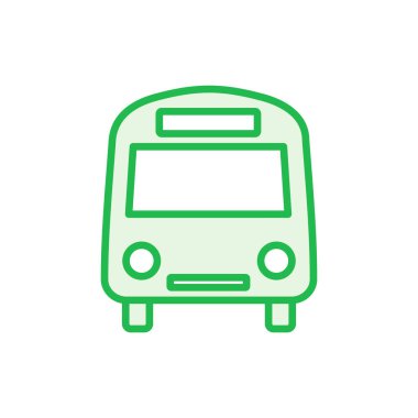 Otobüs simgesi seti. bus vektör simgesi