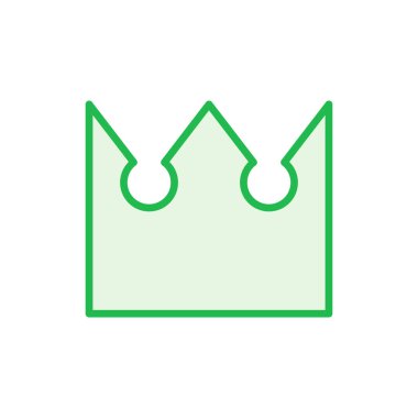 Taç simgesi hazır. taç vektör simgesi