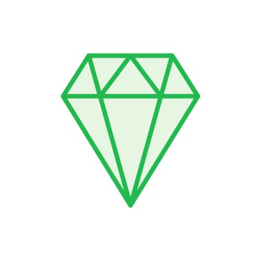 Elmas simgesi seti. Elmas mücevher vektör simgesi.