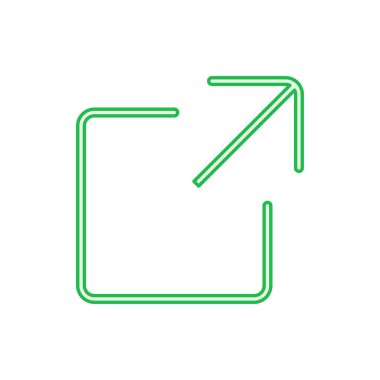 Dış bağlantı simgesi seti. bağlantı simgesi vektörü. hiper bağlantı sembolü