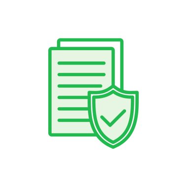 Sigorta ikonu ayarlandı. sigorta sembolü vektörü