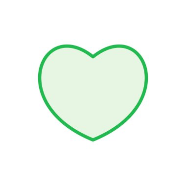 Aşk ikonu seti. Kalp ikonu vektörü. Simge vektörü gibi.