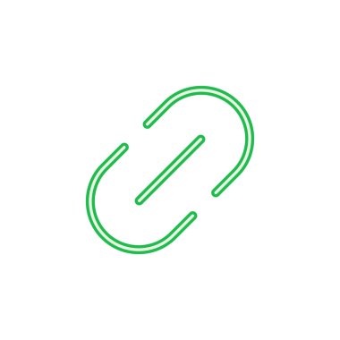 Bağlantı simgesi ayarlandı. Hiper bağlantı zinciri sembolü.