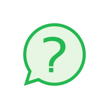 Soru simgesi ayarlandı. soru işareti vektörü.