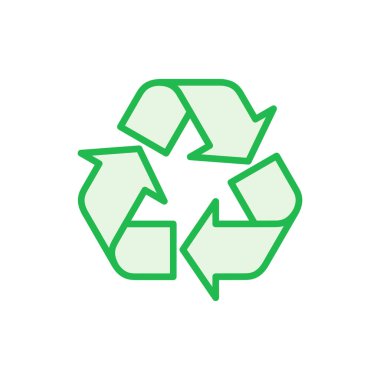 Geri dönüşüm simgesi seti. Vektör simgesi geri dönüşümü.