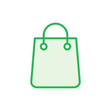 Alışveriş poşeti ikonu seti. alışveriş simgesi vektörü