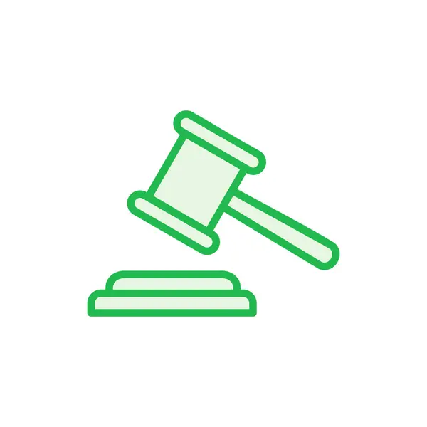 Gavel Icon Set Judge Gavel Icon Vector Law Icon Vector — Stock Vector