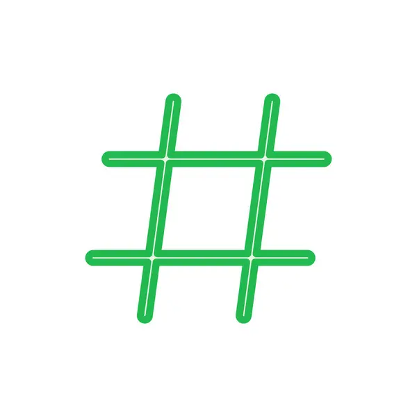 Hashtag Symbol Gesetzt Hashtag Symbol — Stockvektor