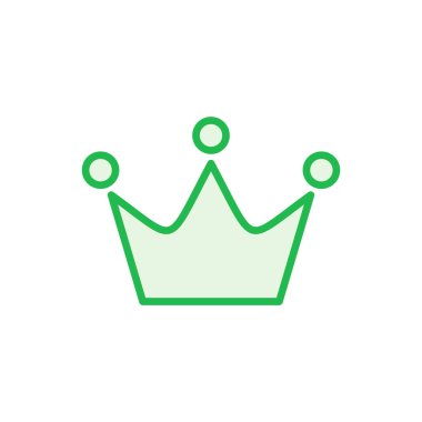 Taç simgesi hazır. taç vektör simgesi