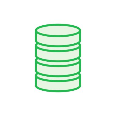 Veritabanı simgesi seti. veritabanı vektörü simgesi