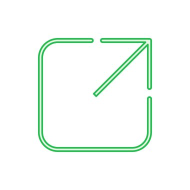 Dış bağlantı simgesi seti. bağlantı simgesi vektörü. hiper bağlantı sembolü