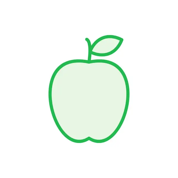 Zestaw Ikon Apple Ikona Wektora Jabłka Symbole Jabłka Projektowania Stron — Wektor stockowy