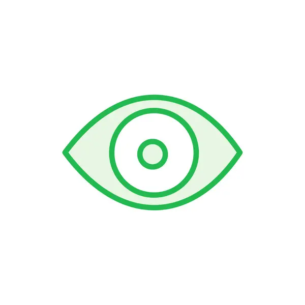 Ögonikon Uppsatt Ögonvektorikon Titta Och Vision Ikonen — Stock vektor
