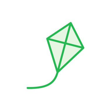 Kite simgesi seti. Uçurtma vektör simgesi.