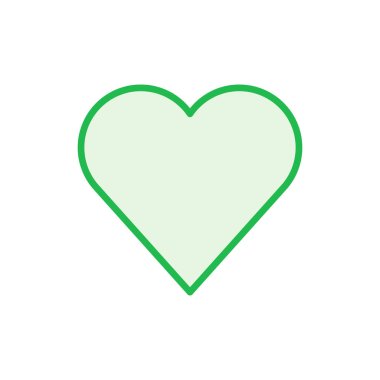 Aşk ikonu seti. Kalp ikonu vektörü. Simge vektörü gibi.