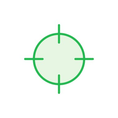 Hedef simgesi ayarlandı. hedef simge vektörü. hedef pazarlama simgesi vektörü