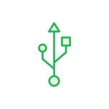 Usb simgesi ayarlandı. Flash disk simgesi vektörü