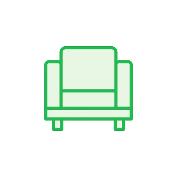 Sofa Icon Set Vorhanden Sofa Ikone — Stockvektor