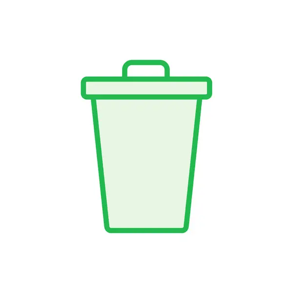 Conjunto Ícones Lixo Ícone Lata Lixo Excluir Vetor Ícone Lixo — Vetor de Stock