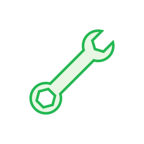 Schraubenschlüssel Symbol Gesetzt Reparatur Symbol Vektor Symbolvektor Für Werkzeuge — Stockvektor