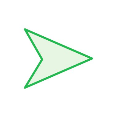 Ok simgesi ayarlandı. Ok sembolü. Web tasarımınız için ok işareti.