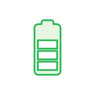 Batarya simgesi ayarlandı. Şarj seviyesi. pil yükleme simgesi