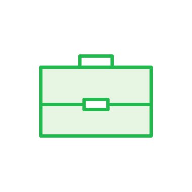 Evrak çantası simgesi seti. Bavul simgesi. bagaj sembolü.