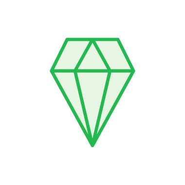 Elmas simgesi seti. Elmas mücevher vektör simgesi.