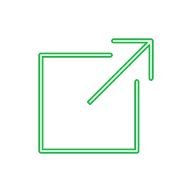 Dış bağlantı simgesi seti. bağlantı simgesi vektörü. hiper bağlantı sembolü