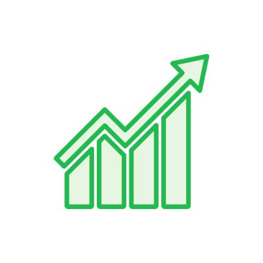 Büyüyen grafik simgesi seti. Grafik simgesi. diyagram simgesi
