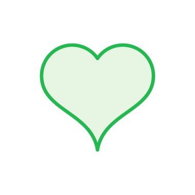 Aşk ikonu seti. Kalp ikonu vektörü. Simge vektörü gibi.