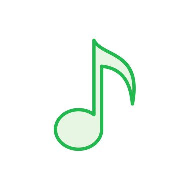 Müzik ikonu seti. nota simgesi vektörü