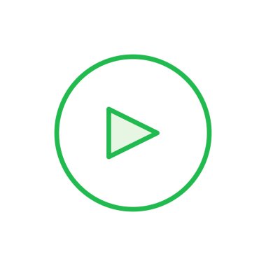 Simge setini çal. Düğme vektör simgesini çal