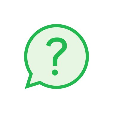 Soru simgesi ayarlandı. soru işareti vektörü.