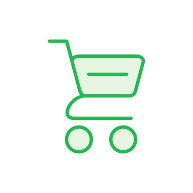 Alışveriş ikonu seti. Alışveriş arabası ikonu. Trolley simge vektörü