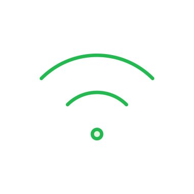 Karı simgesi seti. Sinyal vektör simgesi. Kablosuz simge vektörü