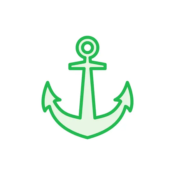 Набір Значків Якоря Логотип Символу Якоря Якір Морська Ікона — стоковий вектор