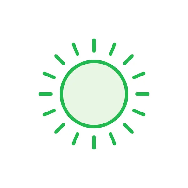 Ікона Сонця Вектор Яскравості Ікона — стоковий вектор